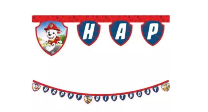 Paw patrol ready for action letterbanner