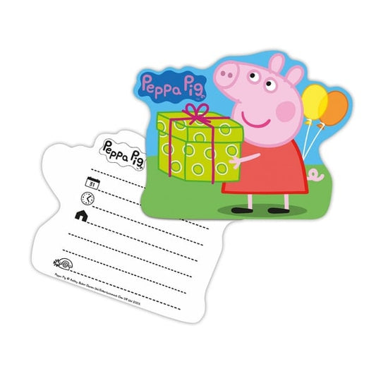 Peppa Pig uitnodigingen