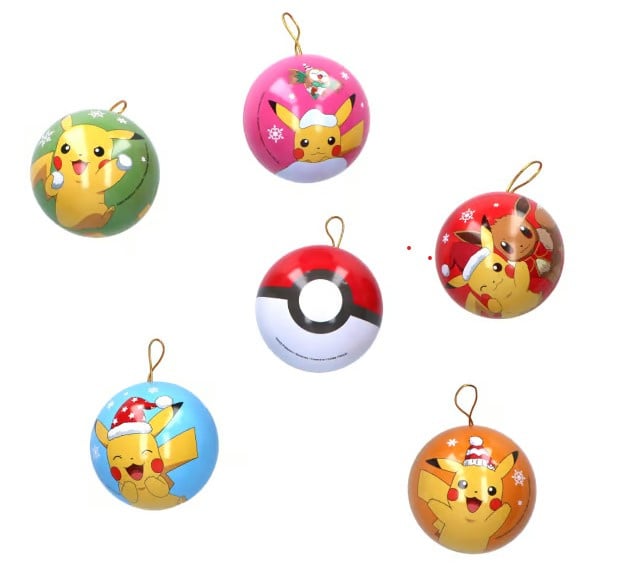 Pokemon kerstballen met snoep
