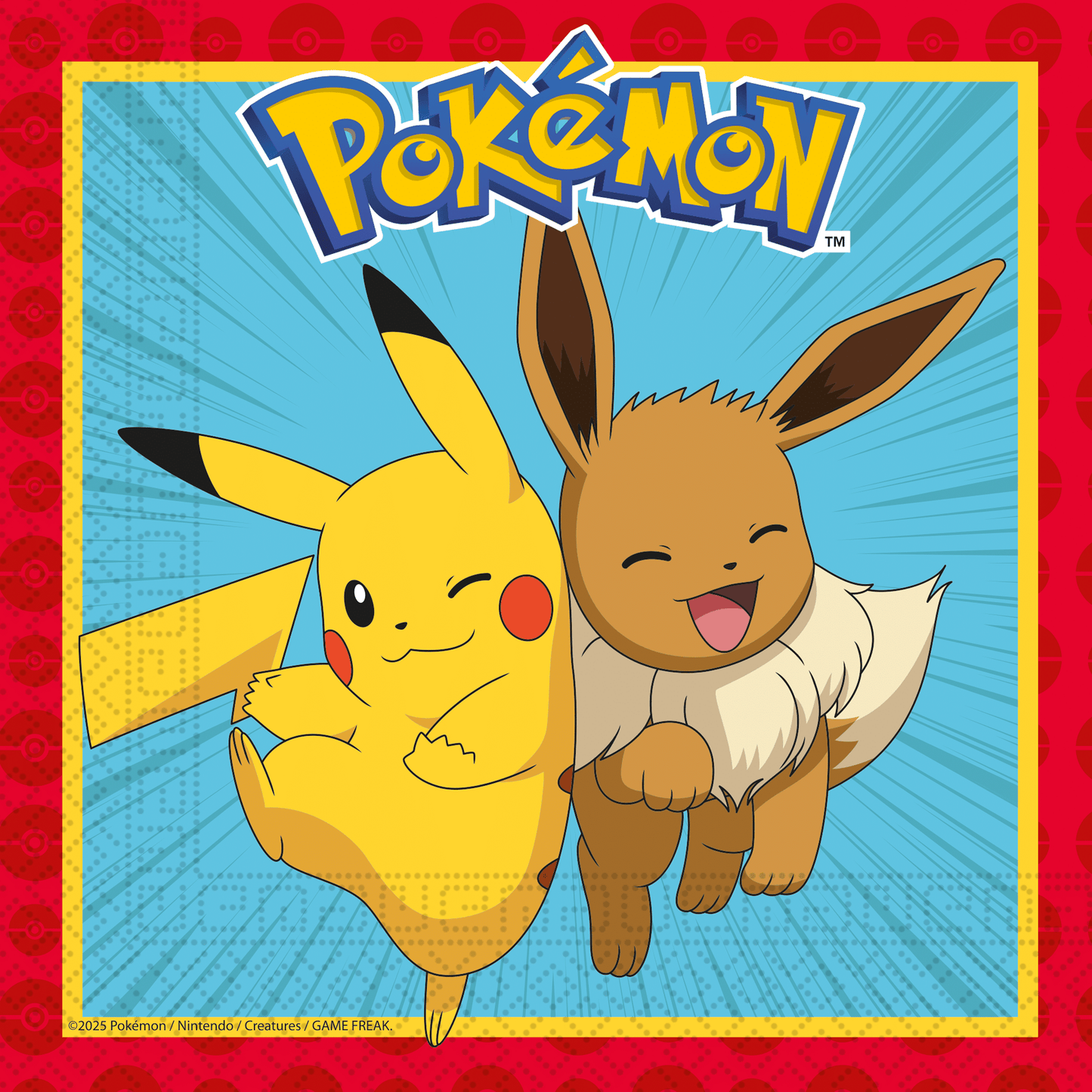 Pokémon servetten 33x33 cm (20 st)