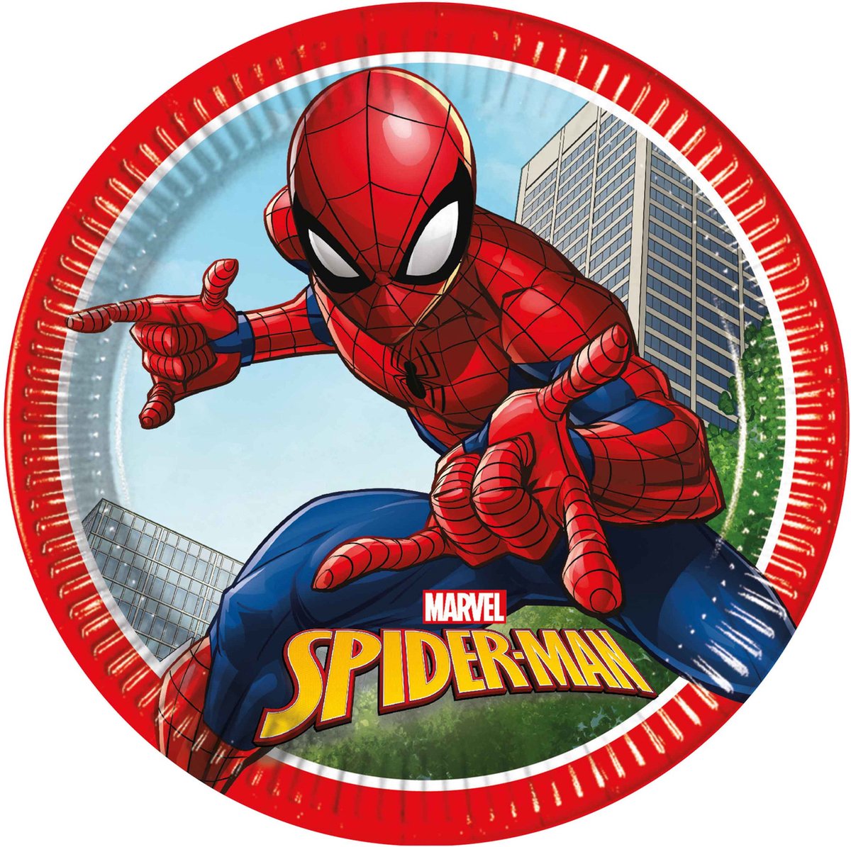 Spiderman bordjes (8 stuks) van 23cm
