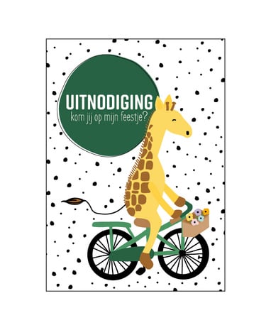 Uitnodiging giraffe