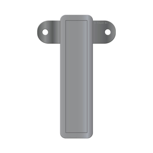 Banner letter I metallic zilver