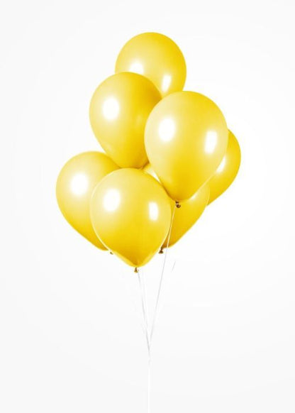 Ballonnen geel 12 inch – 5 stuks – feestversiering kinderfeest