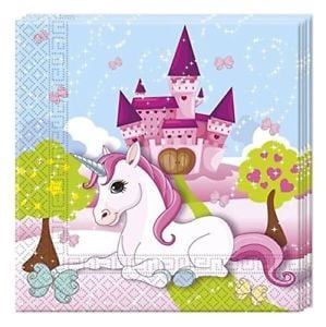 Eenhoorn magic servetten 33 x 33 cm. 20 st.