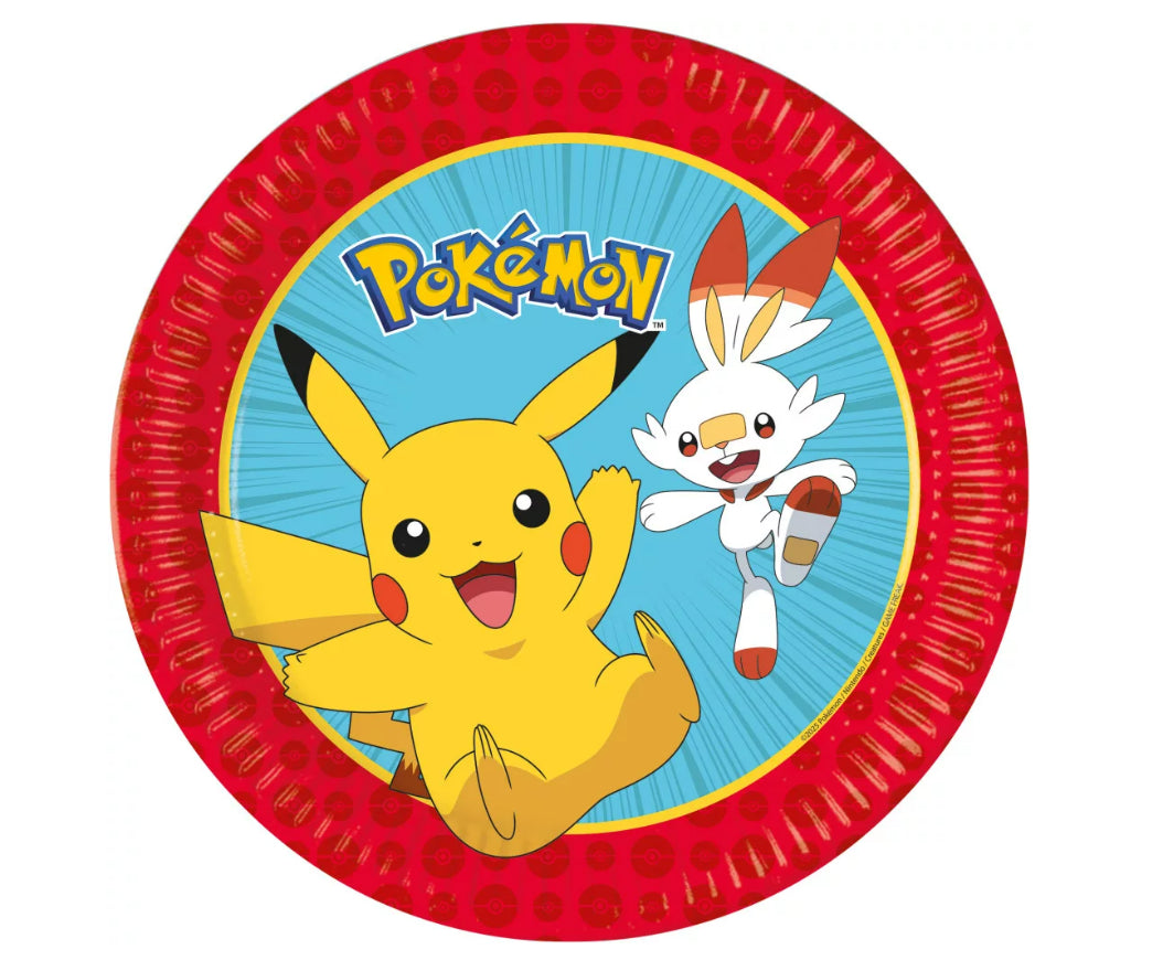 Pokémon bordjes (8 st.) 23 cm