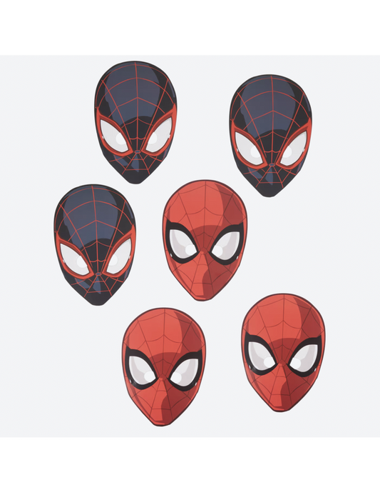 Spiderman maskers 6 st.
