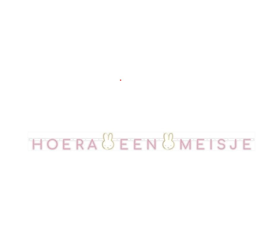 nijntje letterbanner slinger rozeA