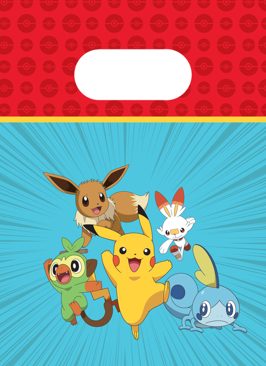 Pokémon uitdeelzakjes (4 stuks)