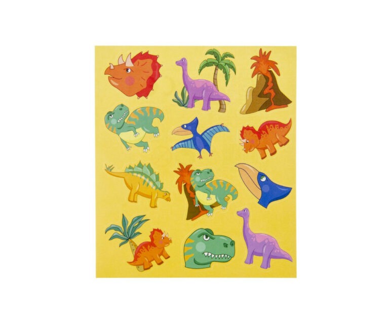 dino stickervel uitdeel